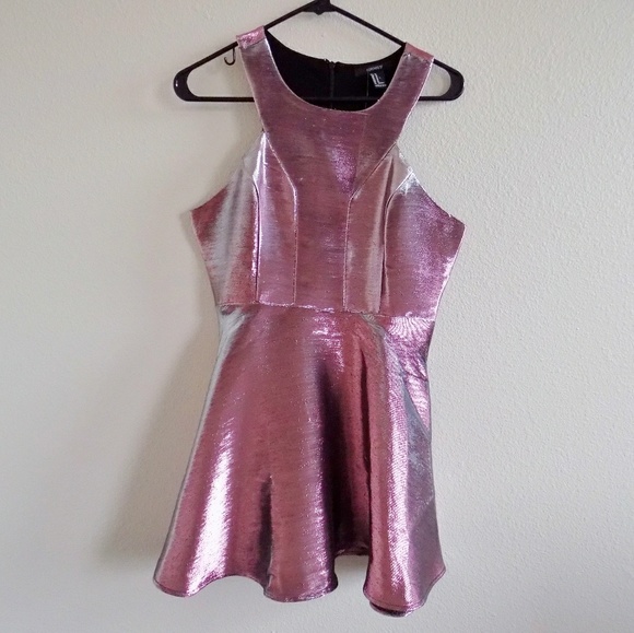 Metallic Fit & Flare Dress - Picture 3 of 4